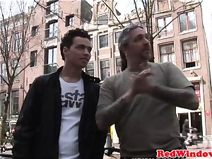 Real amsterdam prostitute pussylicked and boned