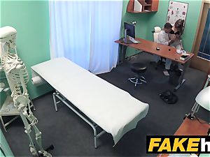 faux hospital wonderful reporter gets to the point with oral pleasure