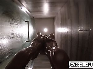 Jezebelle Bond super-fucking-hot molten shower