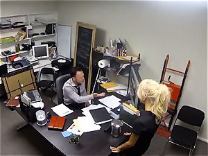 Katerina Kay keeps her job by tearing up the manager